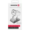 Aliuminio stovas SWISSTEN 25005100, skirtas „Apple Watch“ — suderinamas įkroviklio laikiklis, sidabrinis