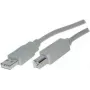 USB kabelis ShiverPeaks BS77023 3m USB 2.0 A į B Pilkas