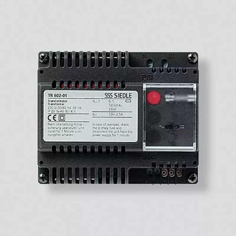 Siedle TR 602-01 - Maitinimo šaltinis - Juodas - Siedle - 0 - 40 °C - CE - 107 mm (200033600-00)