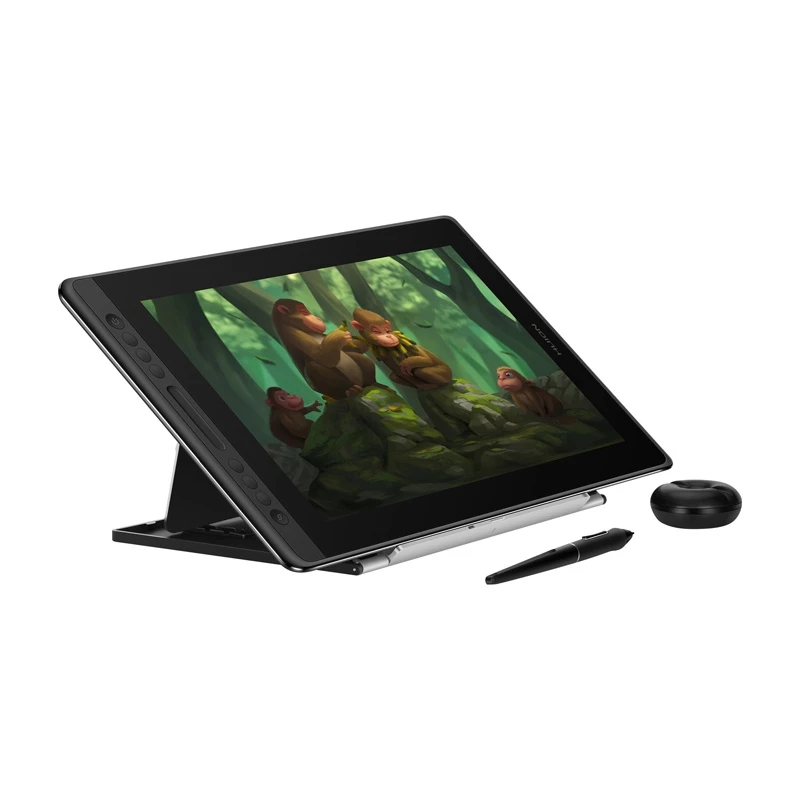 Grafinė planšetė HUION Kamvas Pro 16 — 15,6 col. IPS, 1920×1080, 344,2×193,6 mm darbo sritis, 8192 slėgio lygių, laidinis USB