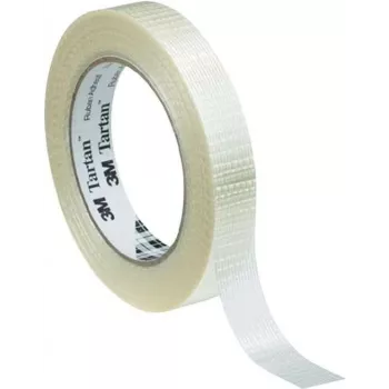 Pluoštinė juosta 3M hh Filament-Klebeband 50 m x 19 mm permatoma