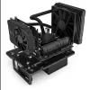Streacom benchtable BC1 Mini V2 juoda — kompaktiškas pasyviai aušinamas atviro rėmo korpusas