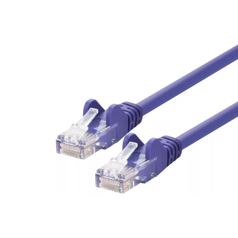 Tinklo kabelis LOGON TCU55U075P Cat5e U/UTP (UTP) violetinis 7,5 m RJ-45 auksiniai kontaktai