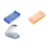 helit „Flashcard Box BeeBox“, A8, pagrindas: mėlynas permatomas, dangtis: permatomas baltas, pagaminta iš polistireno, dvigubos paskirties dangtis (H6901030)