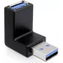 USB 3.0 M/F jungtis DeLOCK 65340 juoda
