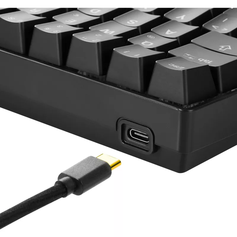 Sharkoon SKILLER SGK50 S4 klaviatūra, skirta žaidimams, USB, QWERTZ, vokiška, juoda