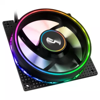 Ventiliatorius Cryorig Crona S 120 mm Juoda — 3 vnt. pakuotė, 400–1700 RPM, 60,6 cfm, 2,65 mmH₂O