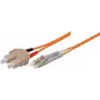 Tecline exertis Connect - komutacinis kabelis - SC daugiamodis (V) į LC daugiamodis (V) - 10 m - šviesolaidis - 62,5/125 mikrometras - OM1 - oranžinis (86610)
