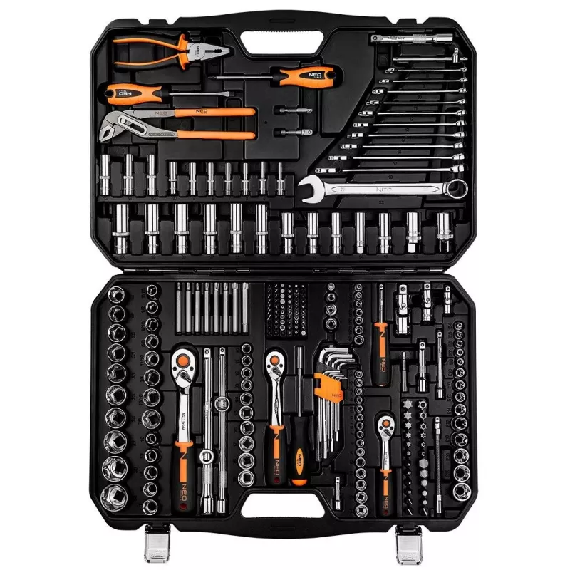 Neo 10-078 mechanikos įrankių rinkinys, 233 įrankiai