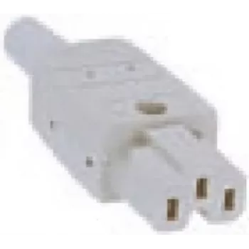 Elektrinis maitinimo kištukas C15 Bachmann 916.970 Pilkas