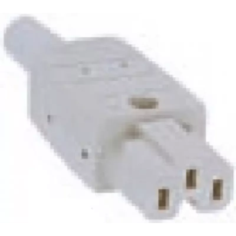 Elektrinis maitinimo kištukas C15 Bachmann 916.970 Pilkas