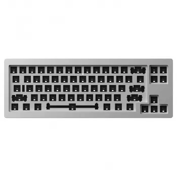 AKKO Gaming klaviatūra Case MonsGeek M7 VIA Barebone Kit Sidabrinė — plikas mechaninės klaviatūros korpusas, suderinamas su VIA programine įranga