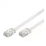 Wentronic Goobay CAT 5e plokščias pataisų kabelis, U/UTP, baltas, 3 m - CCA vario mišinys (93360)