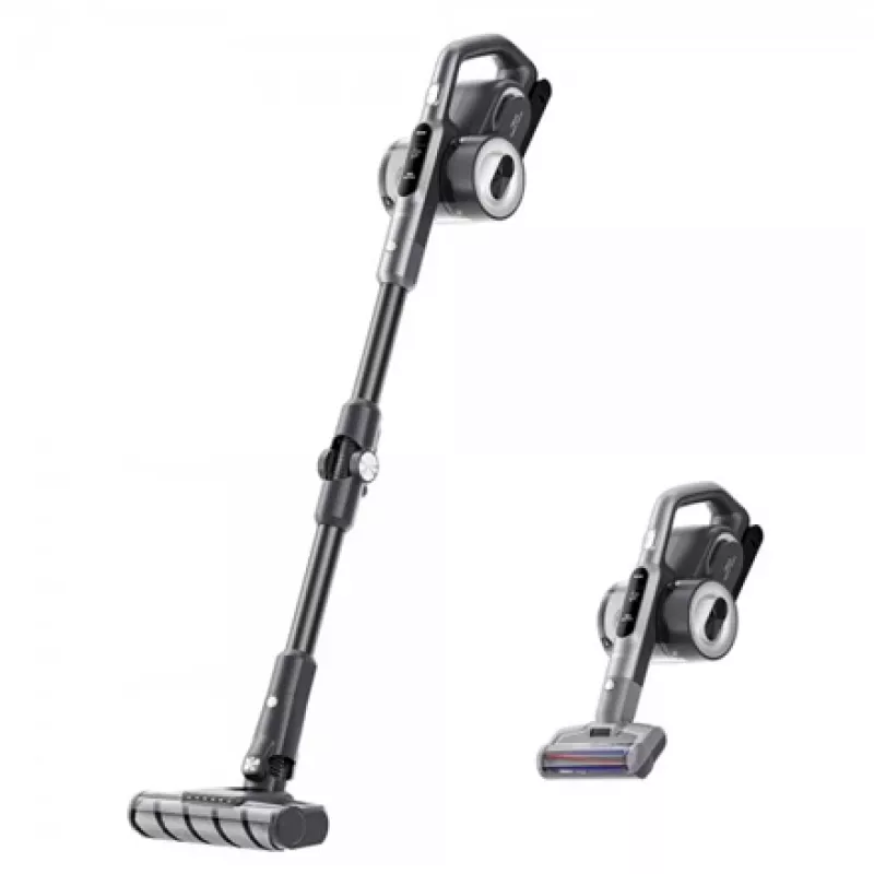 2 viename vertikalus siurblys Jimmy H8 Flex – belaidis akumuliatorinis 25,2 V, 550 W, be maišelio 0,5 l, juodas