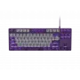 NATEC Fury Gaming klaviatūra Kanabo K2 US white-backlit mechanical Pilka-purple