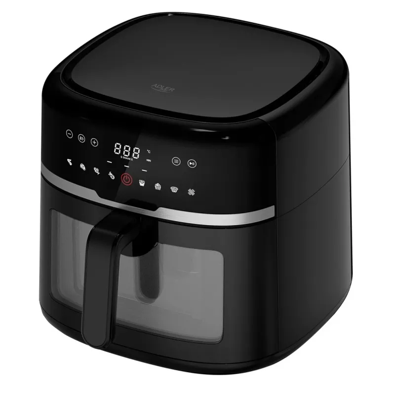 Elektrinis virdulys Adler AD 6318, 1,7 l, 2200 W, LED ekranas, 9 programos, juodas