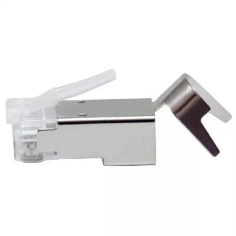 Ekranuotas RJ45 kištukas EQUIP Cat 8.1, vyriškas, sidabrinis, 50 vnt., 11.7×22.5 mm, 3.7 g