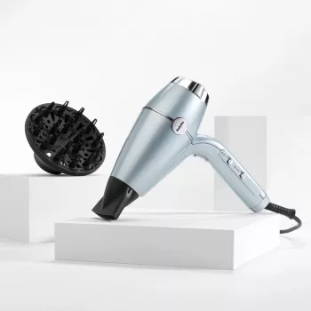 Plaukų džiovintuvas BABYLISS D773DE 2100 W, joninis, 3 šilumos / 2 greičiai, šalto oro pūtimas, 2 antgaliai, metalinis