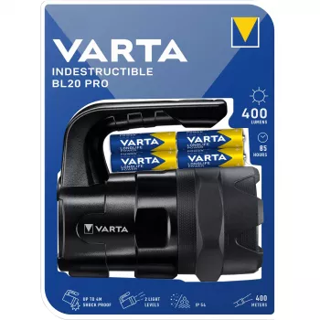 Varta INDESTRUCTIBLE BL20 PRO rankinis prožektorius juodas LED (18751101421)