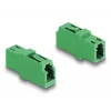 Skaidulinės optikos adapteris LC Simplex lizdas į LC Simplex lizdas APC žalias DeLOCK 87984