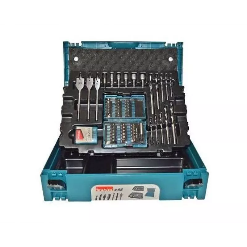 MAKITA 62 vnt. MAKPAC B-53908 grąžtų ir antgalių rinkinys