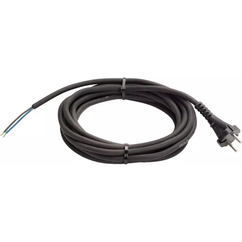 Maitinimo laidas Schwabe H05RN-F 2x1,0 mm² guminis, 5 m, juodas