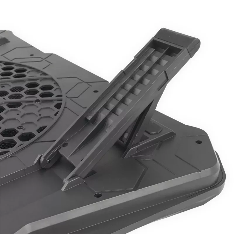 Nešiojamojo kompiuterio aušinimo padėklas ESPERANZA EGC110 iki 17 colių (43,2 cm), 1 ventiliatorius 18 cm, 800 aps./min, 63 CFM, USB 2.0, juodas