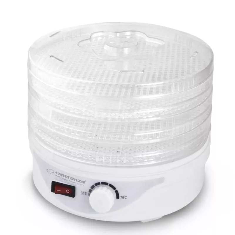 Esperanza EKD003 maisto džiovintuvas permatomas, baltas 250 W