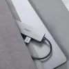 USB šakotuvas Aukey CB-H36 — 4 prievadų USB 3.2 Gen 1 Type-A, prieglobos USB 2.0, 5000 Mbit/s, aliuminis sidabrinis