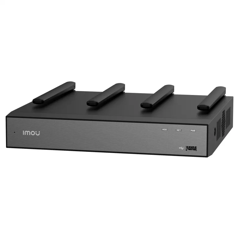 Tinklo vaizdo registratorius IMOU N118W juodas — 18 kanalų, 4 kan. atkūrimas, 3840×2160 maks., dviejų dažnių „Wi‑Fi“, SATA iki 16 TB