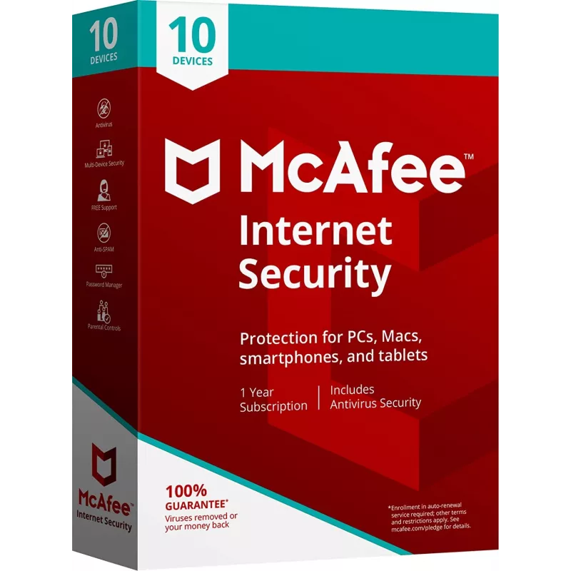 McAfee Internet Security 10 - Įrenginiai 1 Metai