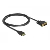 DeLOCK 85652 vaizdo kabelio adapteris 1 m HDMI A tipo (standartinis) DVI juodas (85652)