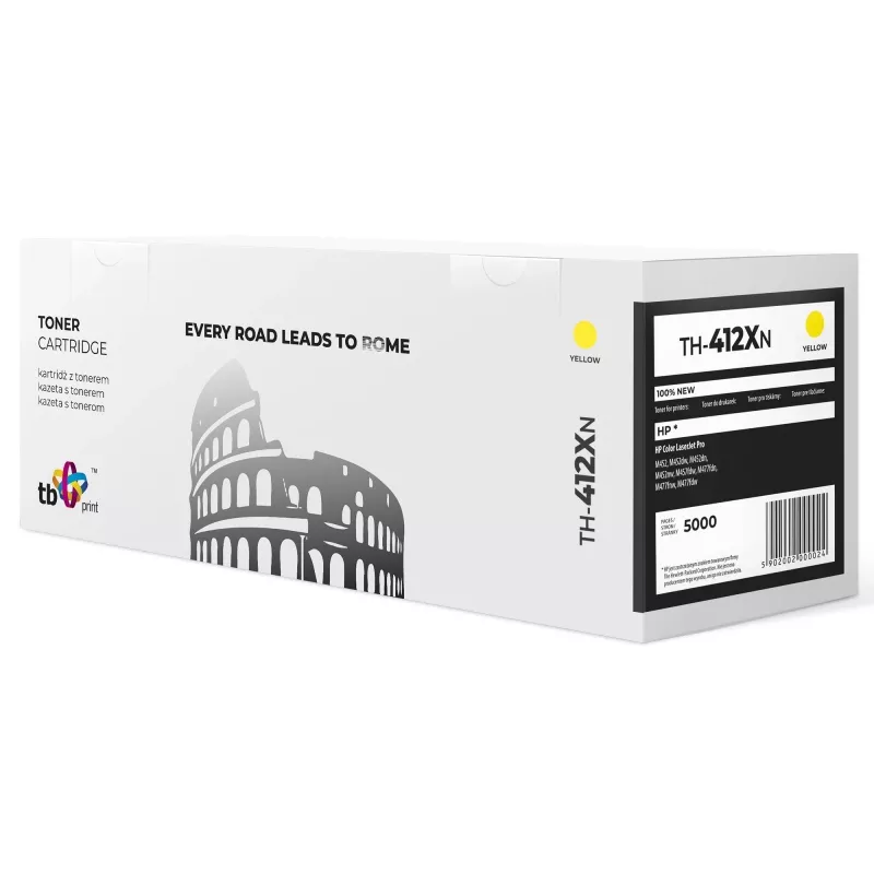 Toner TB Kompat. S HP CLJ M452/477, geltonas, naujas.