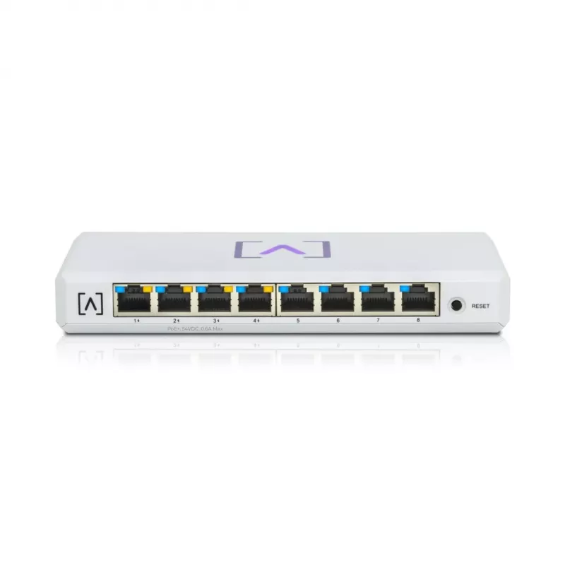 Alta Labs S8-POE tinklo jungiklis Valdomas Gigabit Ethernet (10/100/1000) Power over Ethernet (PoE) Baltas