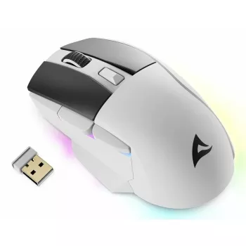 Sharkoon SGM50W žaidimų pelė dešiniarankiams RF belaidė + USB Type-A optinė 6400 DPI