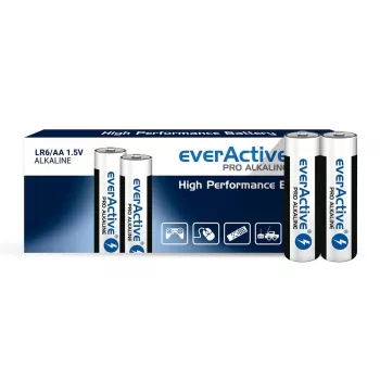 Vienkartinės AA šarminės baterijos everActive LR610PAKPA, 1,5 V, 3000 mAh, pakuotėje 10 vnt.