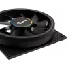 Ventiliatorius Cryorig Crona S 120 mm Juoda — 3 vnt. pakuotė, 400–1700 RPM, 60,6 cfm, 2,65 mmH₂O