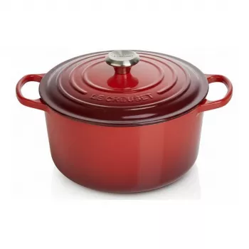 Le Creuset Signature apvalus kepimo indas 24 cm raudonas