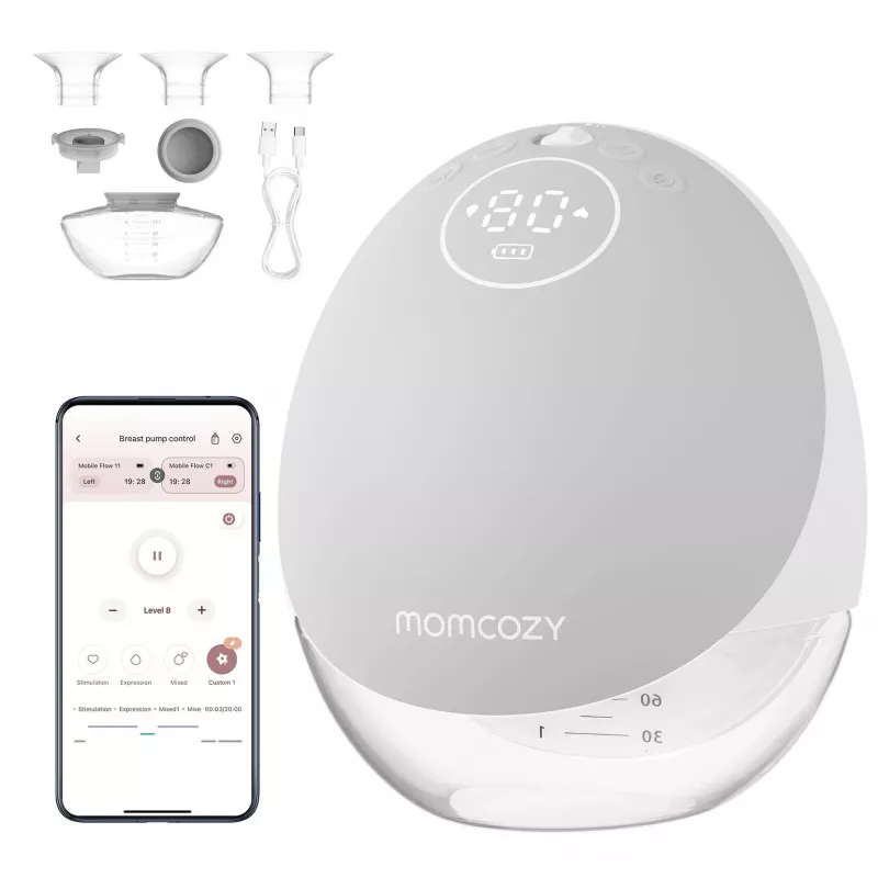 Pientraukis Momcozy M9 vienas pilkas