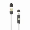 Sbox 2IN1W USB->Micro USB+IPH.5 M/M 1M baltas
