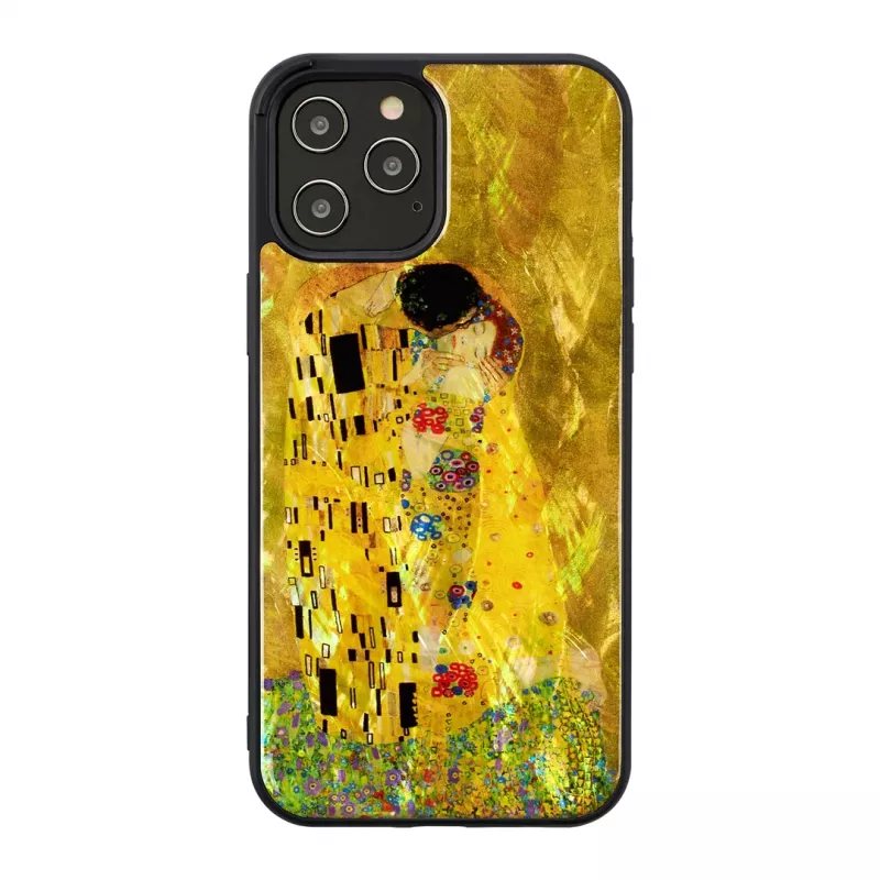 iKins apsauginis dėklas Apple iPhone 12 Pro Max — juodas, bučinio dizainas