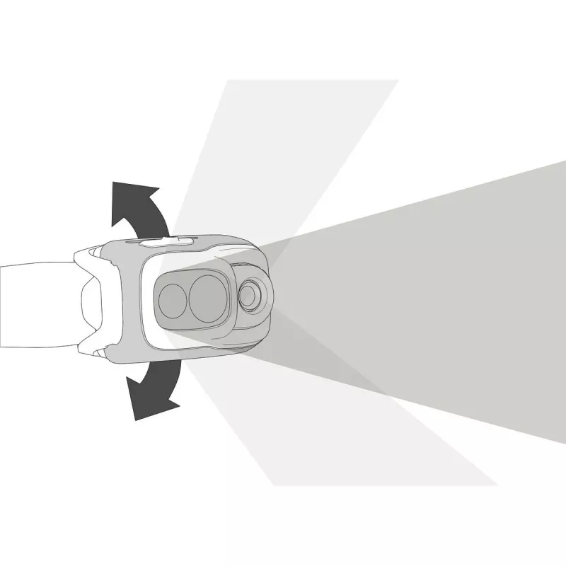 Petzl SWIFT RL Juoda, White galvos apšvietimo žibintuvėlis LED