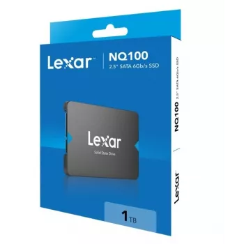 2,5 col. SATA III SSD Lexar NQ100 1 TB — 550 MB/s skaitymas, 6 Gbit/s perdavimas