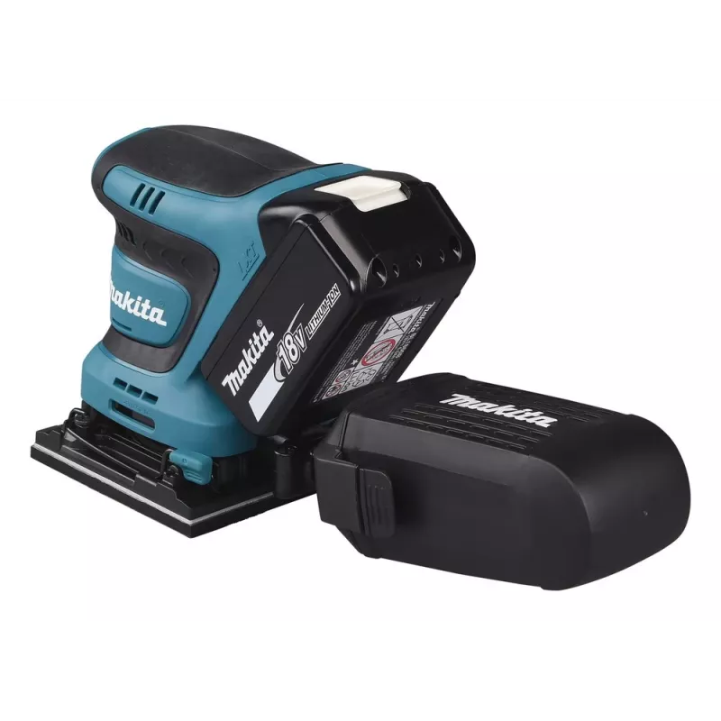 Makita DBO480Z nešiojamasis šlifuoklis Atsitiktinis orbitinis šlifuoklis 14000 OPM Juoda, Mėlyna 210 W