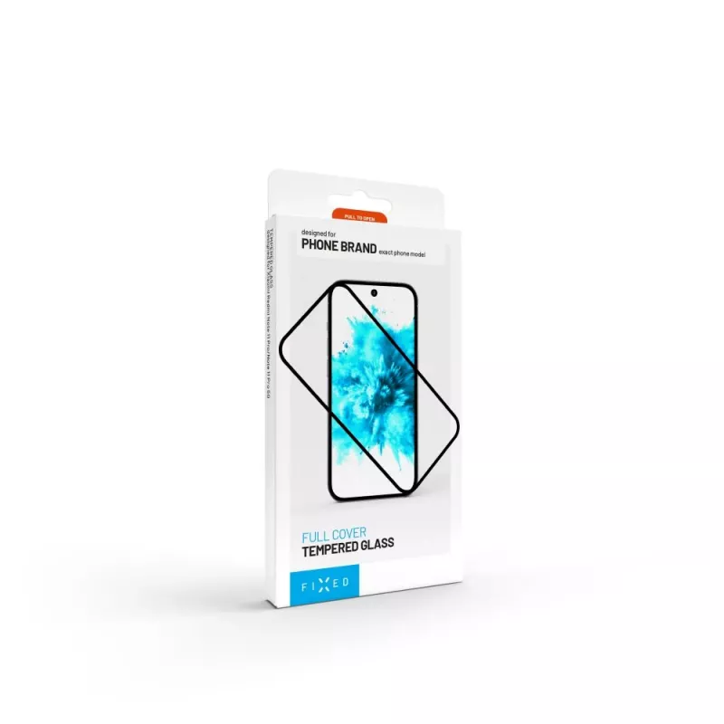 Apsauginė plėvelė FIXED, skirta Realme C61/C63/Note 60 — Grūdintas stiklas Full Cover 2.5D