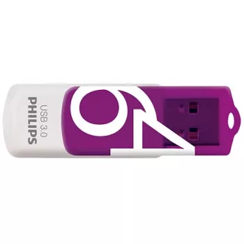Philips FM64FD00B USB atmintukas 64 GB USB Type-A 3.2 Gen 1 (3.1 Gen 1) Violetinė, Balta