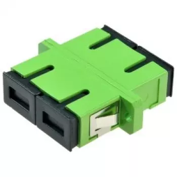 Skaidulinės optikos adapteris Alantec FOA-SCA-SMD SC/APC vienmodis dvipusis, juoda/žalia