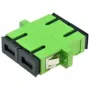 Skaidulinės optikos adapteris Alantec FOA-SCA-SMD SC/APC vienmodis dvipusis, juoda/žalia