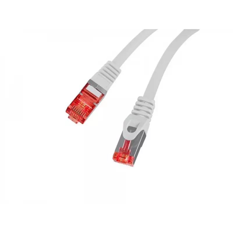 LANBERG Cat6 F/UTP (FTP) tinklo kabelis, RJ-45–RJ-45, 10 m, pilkas
