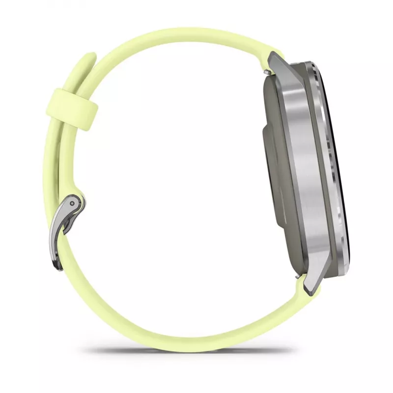 Garmin Venu 010-03014-02 išmanusis laikrodis / sportinis laikrodis 3,56 cm (1,4 inch) AMOLED 45 mm Skaitmeninis 454 x 454 pikseliai Liečiamas ekranas Sidabrinis „Wi-Fi“ GPS (palydovas)